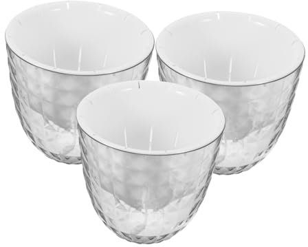 BESPORTBLE Self-watering Planters 3pcs for Indoor Plants Hydroponic Pots Large Size with Drainage for Easy Plant Care