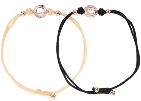 FOMIYES Vibrationsarmbänder für Fernbeziehungen Partner 2 Stück Geflochtene Fernliebe Armbänder Partnerarmbänder mit Sensor Vibration Pärchen Armband Set Valentinstag Geschenke