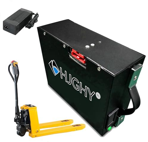 HJGHY 24v 25ah, Batteries au Lithium 24 V 20 Ah 25 Ah pour Chariots élévateurs électriques et 48 V 10 Ah 15 Ah 30 Ah pour transpalettes électriques (1 500 W) avec poignée.