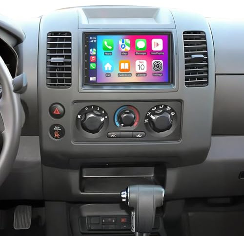 7 Android 14 dubbel Din bilstereo för Nissan Navara D40 2007-2015 med trådlös Carplay Android Auto pekskärm Android bilradio GPS Navi Bluetooth FM RDS backupkamera WiFi Mirror Link 2+32G