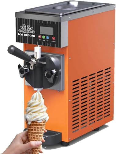 Machine à crème glacée commerciale douce avec pré-refroidissement, nettoyage automatique, panneau LCD pour magasins de desserts et cafés à haut volume