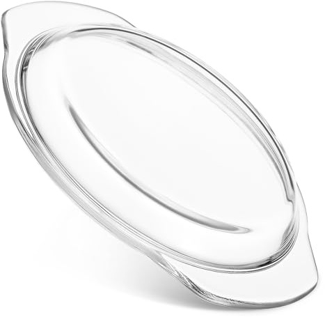 SUPVOX Coperchio in Vetro Facile da Monitorare Anti Schizzi per Microonde e Forno, Protezione Alimenti e Resistente All'olio, per Cucinare in Sicurezza