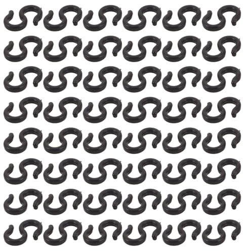 ARTSEWPLY 50 Pezzi Fermacavi per Bici Clip Plastica a Forma di S Supporto Guida Cavo Freno Cambio per Mountain Bike Bici Pieghevole da Strada Uso Outdoor