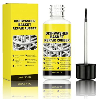 Spülmaschinenkorb Rost Reparatur Weiß, Rostschreck für Spülmaschine 30ML, Geschirrkorb Reparatur Flüssigkunststoff, Rostschreck für Spülmaschine-Flüssige Abziehbare Gummibeschichtung (1PC)