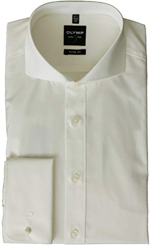 OLYMP Herren Businesshemd Schlank 609565 | Hemd, Umschlagmanschette, Body Fit, 97%Baumwolle/3%Elastolefin