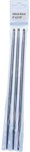 Rotatech 3/16 (4.8mm) Pack Of 3 Chainsaw Files to Sharpen .325 Chains.
