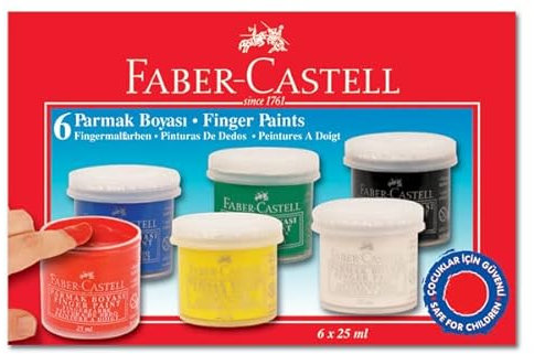 Faber-Castell Fingerfarben 6 Farben (160402)