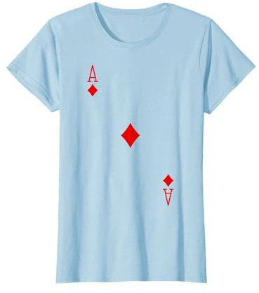 Kartenspiel Spielkarte Karo As Fasching Karneval Fun Kostüm T-Shirt
