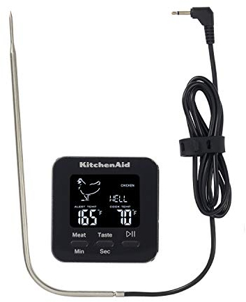 KitchenAid Digital Kitchen Thermometer With Timer and Leave-In Oven Probe
