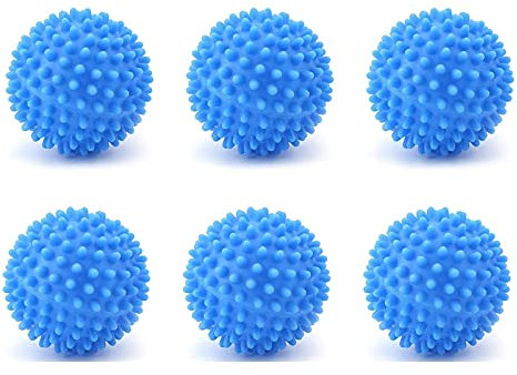 WHATON Pack Of 6 Dryer Balls, Tumble Dryer Balls, Tumble Dryer Balls, Reusable Tumble Dryer Balls Underwear