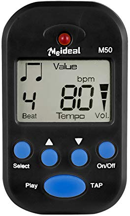 PIQIUQIU Tragbaren Mini Metronom Digital M50 Metronom Multifunktionales Beat Tempo Metronom zum Aufstecken für Klavier, Violine, Gitarre, Drum Multifunktionales Digitales Beat Tempo Metronom