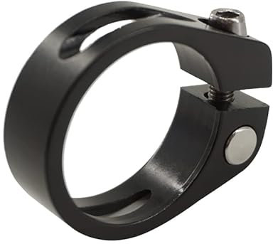 Sattelklemme 31,8/34,9 Mm MTB Fahrrad Sitz Aluminium Legierung Fahrrad Sattelstütze Klemme Sitz Rohr Klemme Rohr Clip Fahrrad Teile Fahrrad Sattel Sitz Schnellspanner SattelstüTze (Color : Black 34.9