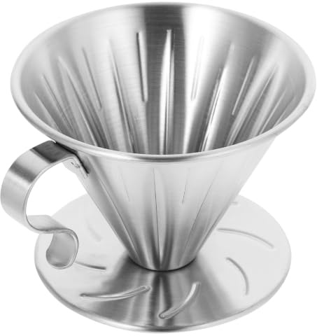 jojofuny Filtre À Café En Acier Inoxydable Argent | RéUtilisable, Acier Inoxydable, Forme Conique, Filtration Directe, Installation Pratique