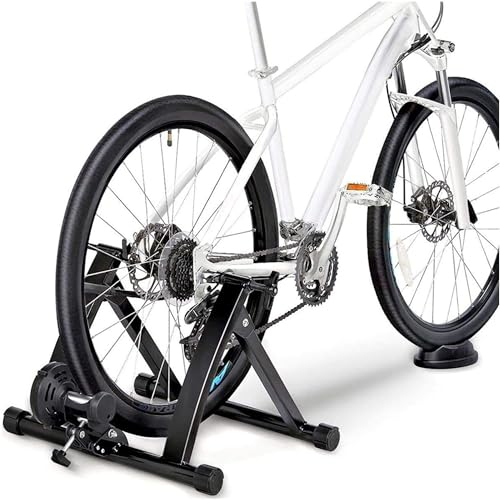 Fahrrad Trainingsständer Fahrradtrainerständer, Magnetischer Stationärer Fahrradständer for Das Fahren In Innenräumen Mit Geräuschreduzierendem Rad, Fahrradtrainer Aus Edelstahl for Reifen Von 26 Bis