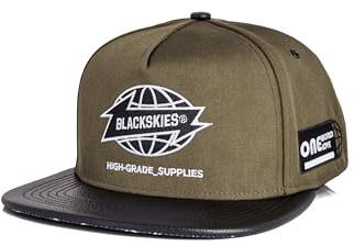 Blackskies® Snapback Cap | Camo Denim Damen Herren Baseball Mütze Flanell Unisex Premium Basecap Kappe Wolle Cap - Männer Frauen Streetwear Outdoor Sommer Freizeit