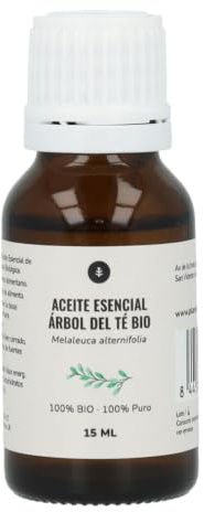 PLANETA HUERTO | Aceite Esencial de Árbol de Té Bio 15 ml - Antibacteriano y Purificante para el Cuidado de la Piel, Pies y Cabello, Uso Tópico y Alimentario