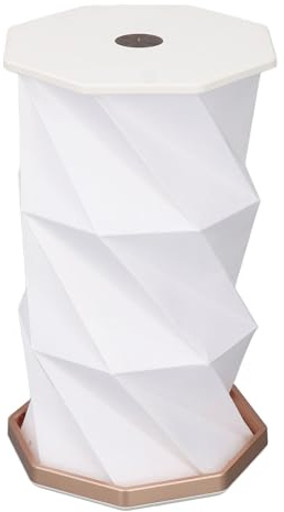 Fockety Lampe en Papier Pliable, Lampe de Chevet Rechargeable par USB avec Variateur Tactile, Lumière Chaude, Lampe de Table Minimaliste pour Chambre à Coucher, Salon, Chambre D'enfant,