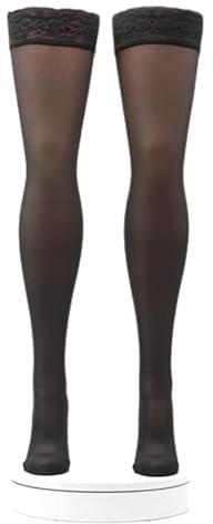 ACTIVA - Calze Autoreggenti Donna 140 Denari a Compressione Graduata mmHg 16/19 | Calze Contenitive Riposanti e Curative con Punta Chiusa e Tallone Anatomico | 100% Made in Italy (Nero, S)