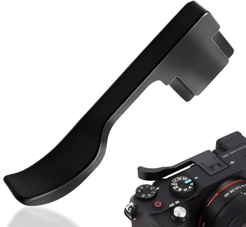 Poignée de Pouce Accessoires pour Appareils Photo sans Miroir Alliage D’Aluminium Poignée pour Fujifilm X-M5/XT4/Sony A7C/A6300/A6400/A6500/Nikon, Noir