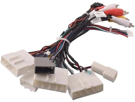 cablaggio dell'autoradio Adattatore for cablaggio stereo autoradio Android 16 pin, for Nissan, for Murano Qashqai j10 j11 X trail Tiida(Cable)