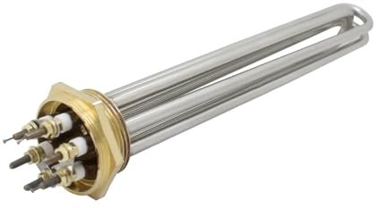 yaoqijie Élément chauffant hexagonal DN40 for réservoir d'eau solaire AC220V 3KW 6KW 9KW 12KW, chauffage électrique à filetage lasting(DN40 220mm)