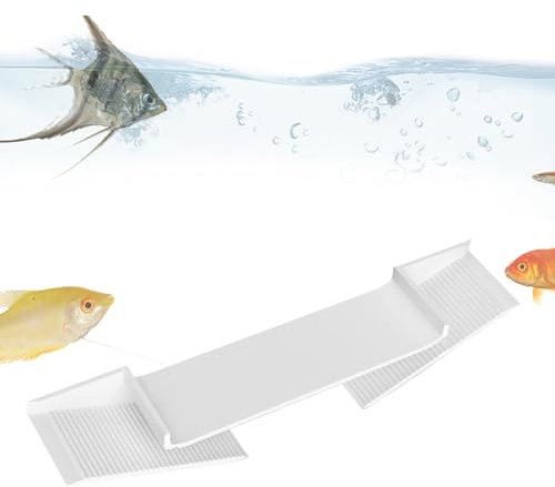 Zeyaoaea Fish Tank Cave - Aquarium Underground Tunnel Cave,Habitat with Triangle Corner Dome Large Curve Hole Underground Terrace for Cichlids Crayfish Loaches Terrarium Aquatic Reptile