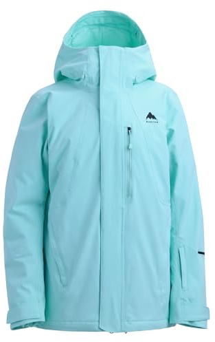 Burton Women’s Reserve 2-Layer Insulated Stretch Jacket – Waterproof Winter Snowboard Jacket with Hood – Light Teal, Large