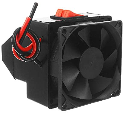 Riloer Chauffage de Voiture pour Camping-Car 24 V 200 W, Chauffage Rapide, désembuage, dégivrage, Portable, Prise Allume-Cigare, Compatible avec la Plupart des modèles de Voitures 24 V CC