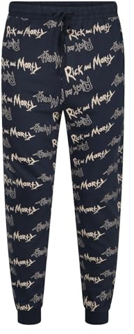 Mens Pyjama Bottoms Cartoon Character Sleep Cuffed Lounge Pants M to 2XL New (LT35 RM- XXL)