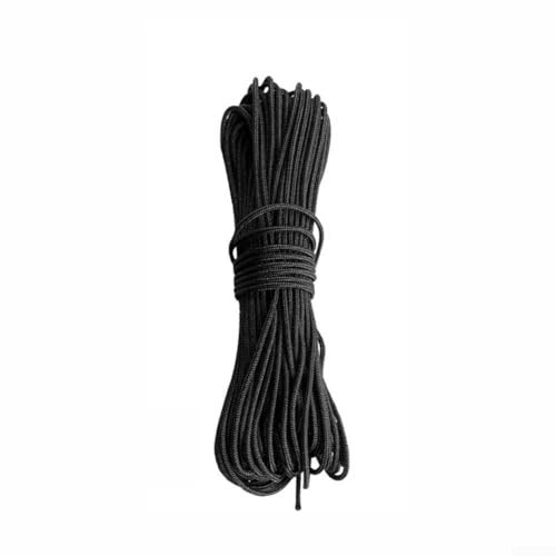 Hosrivae D-Loop-Seil für Verbundbogen-Saiten, Polyethylen-Faser-Freigabeschlaufe, 2,4 mm Durchmesser, 30 g Gewicht, Jagd und Zugang, 3 m, Schwarz