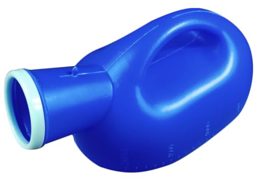 Orinatoio Portatile Uomo 2000ml in Plastica Blu Riutilizzabile | Casa e Ospedale, Uso Quotidiano, Capienza Ampia, Formato Pratico, per Uomini