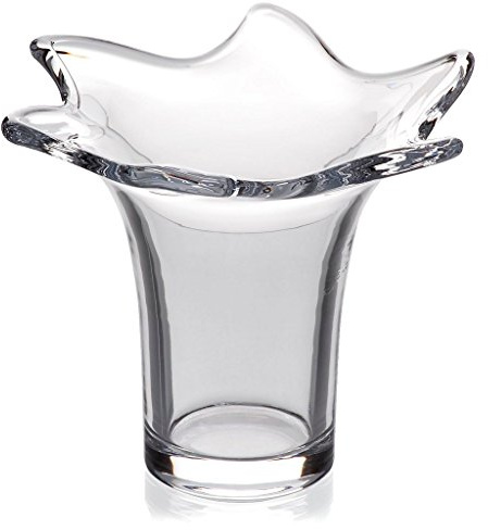 Vase Blumenvase Bouquet Vase Flowerstar Transparent H 14 cm Kristallglas Tischvase Tischdeko Hochzeitdeko