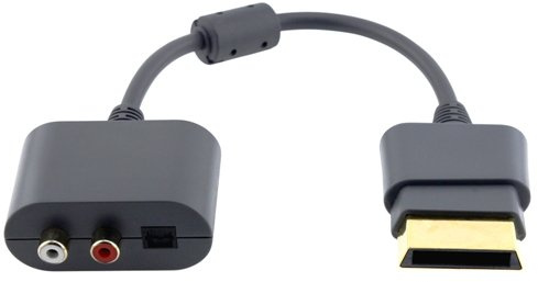 AUDIO R/L RCA ADAPTER CABLE New For XBOX360 XBOX 360 Slim