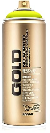 Montana Cans 283819 Spray Dose Gold, Gld400, f1000, 400 ml, Flash Yellow