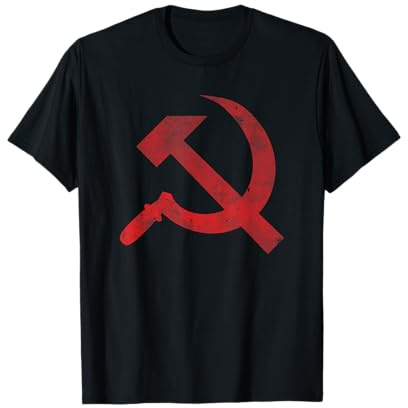 Drapeau vintage CCCP URSS marteau faucille guérilla soviétique T-Shirt