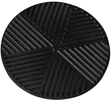 Cast Iron Grill Insert Pan - 7.5 Round Griddle Platte for BBQ, Stovetop and Oven Use