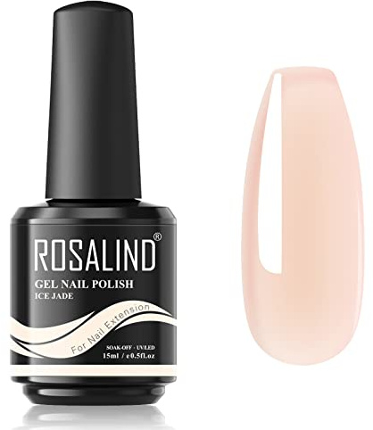 ROSALIND Nail Extension gel, Nackt Rosa Poly Nägel 15ml Builder Nude Pink, Quick Extension Building Nagelverlängerungs Gel Nagelaufbaugel Nail Art DIY