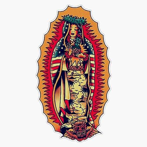 Hula Saint Tattoo Vinyl Sticker Waterproof Decal Laptop Wall Window Bumper Sticker 5