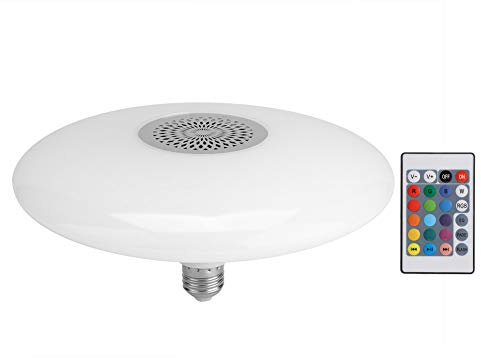 oceanside Lampada a LED, 30W E27 RGBW Lampadina a LED Lampada con Telecomando Lettore Musicale Parlante Bluetooth AC85-260V