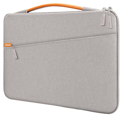 JETech Laptop Hülle für MacBook Neo (A18 Pro), 14 Zoll MacBook Pro (M1-M5, 2020-2026), wasserdichte Laptoptasche mit Tragbarem Griff und Tasche, Kompatibel mit 14 Zoll Notebook (Helles Grau)