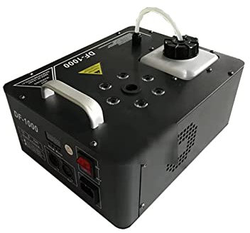 KOZWAY Machine à Brouillard, LED Top Colonne de Vapeur de la Machine Halloween Brouillard 1000W étape Machine de fumée et Capot for Mariage d'effet d'étape