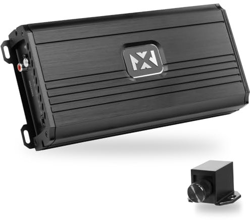 NVX NDA12001 2400W Peak (1200W RMS) N-Series Class-D 1-Ohm Stable Monoblock Amplifier with Remote Bass Knob