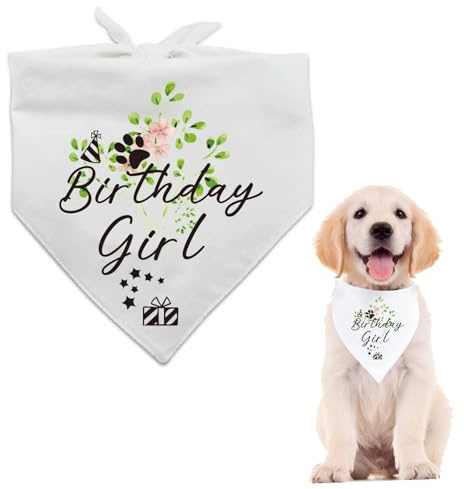 Hunde-Geburtstags-Halstuch, Dreieckstuch für kleine und mittelgroße Hunde, Katzen, Haustiere, Geburtstag, Party, 1 Stück