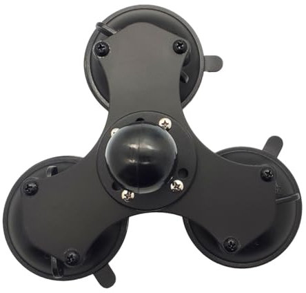 jojofuny Supporto Tripla Ventose Per Auto Base Attacco a Sfera Fissaggio Su Parabrezza Rotazione Gradi Installazione Rapida e Rimozione Facile