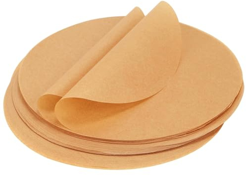 150 Piezas Papel Horno Freidora Aire Ronda, Ø 30cm Papel Hornear, Hojas Forro Airfrier Desechable con Recubrimiento Antiadherente, Papel Pergamino Resistente Calor para Barbacoa, Pastel, Tarta