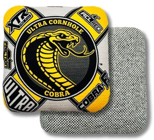 Cobra-F Cornhole Bag Set - ACL Approved (Titanium Yellow)