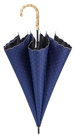 Manual Stick Umbrellas 8 Rib Stick Umbrellas Creative Stick Umbrellas Bamboo Curved Handle Stick Umbrellas