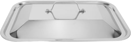 ROMISBABA Tapa de Acero Inoxidable para Bandeja de Hornear Rectangular con Mango Ergonómico Resistente y para Lavavajillas Cubierta Protectora para Conservar Sabores Cocina Doméstica y