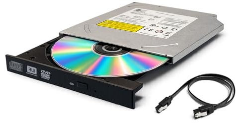 POINWER 12.7mm Slim DVD RW SATA Optical Drive, Internal DVD+RW CD-RW Burner, Replacement for Dell Optiplex 390 790 990 3010 3020 7010 7020 9010 9020 Small Form Factor SFF, 41G50