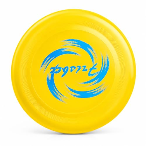 OTHERWISETRIVIAL Frisbee 23 cm flygande skiva för utomhusspel, slumpmässiga färger grön eller gul, 1 st